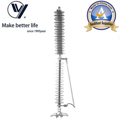 Goede prijs 110kV Polymer Housed Surge Arrester with Leave Device for Substation online